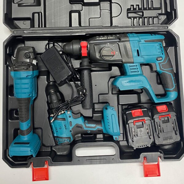 Professional 3-in-1 Cordless Power Tool Kit - Image 4