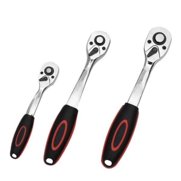 3-Piece Quick-Release Ratchet Wrench Set - Image 4