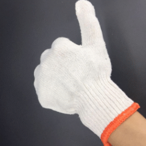 Professional White Cotton Work Gloves Set